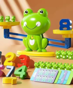 ميزان الضفدع التفاعلي – لعبة ذكية تنمّي ذكاء طفلك بطريقة ممتعة!