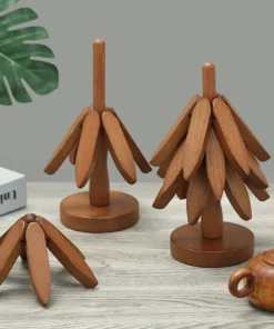 فرشة خشبية عازلة للحرارة x2